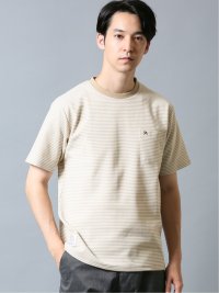 Web限定 アーノルドパーマー Arnold Palmer サーフニットボーダー クルー半袖ｔシャツ M 33ベージュ トップス Taka Q Online Shop タカキューオンラインショップ 公式通販