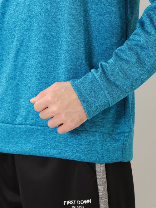 【WEB限定】ファーストダウン/FIRST DOWN カチオンスムース プリント長袖プルオーバー(セットアップ可能)