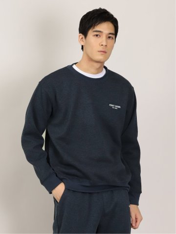 【WEB限定】ファーストダウン/FIRST DOWN 杢ニットフリース トレーナー(セットアップ可能)