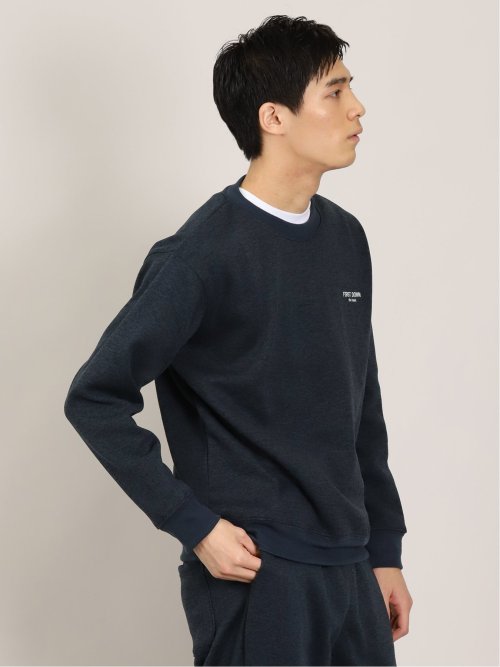 【WEB限定】ファーストダウン/FIRST DOWN 杢ニットフリース トレーナー(セットアップ可能)