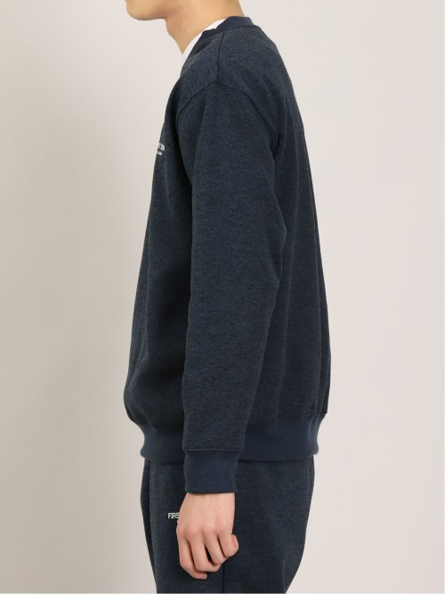 【WEB限定】ファーストダウン/FIRST DOWN 杢ニットフリース トレーナー(セットアップ可能)