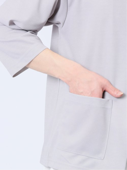 7分袖カーディガン&半袖Tシャツ アンサンブル