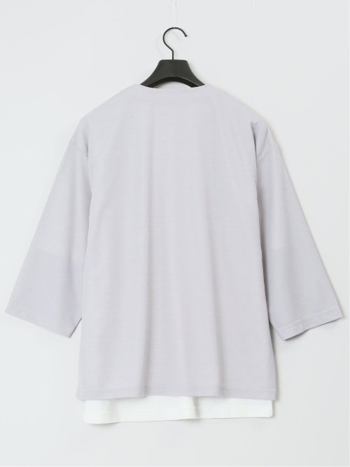 7分袖カーディガン&半袖Tシャツ アンサンブル