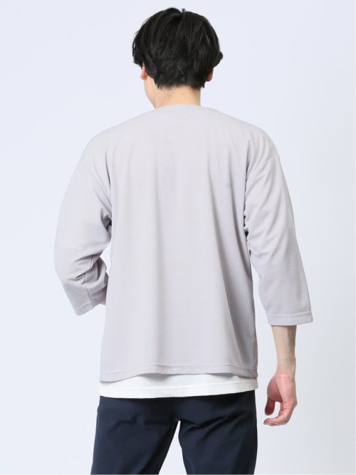 7分袖カーディガン&半袖Tシャツ アンサンブル