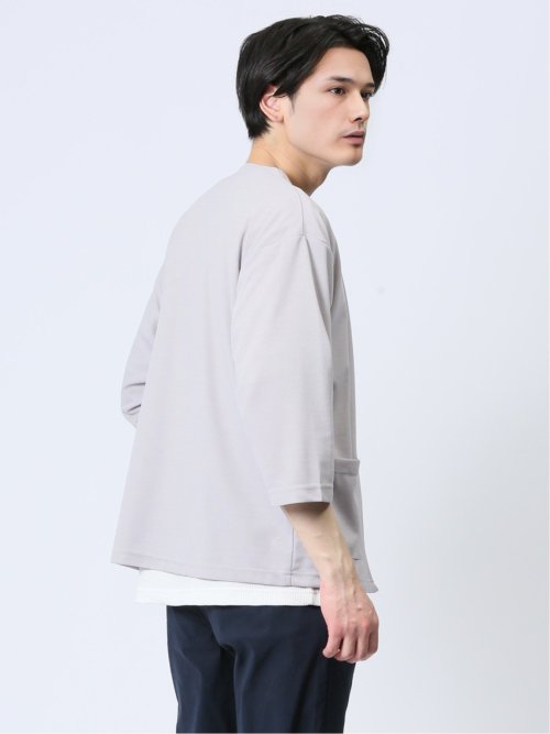 7分袖カーディガン&半袖Tシャツ アンサンブル