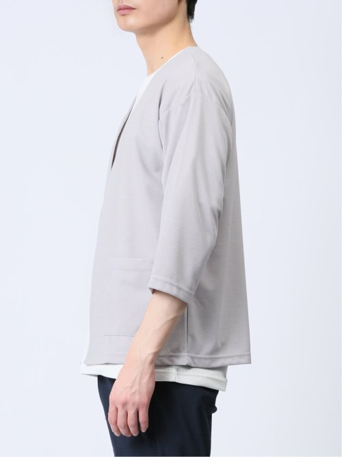 7分袖カーディガン&半袖Tシャツ アンサンブル