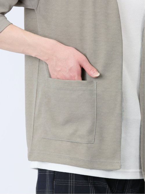 7分袖カーディガン&半袖Tシャツ アンサンブル