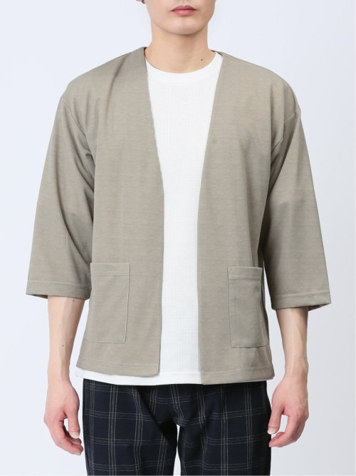 7分袖カーディガン&半袖Tシャツ アンサンブル