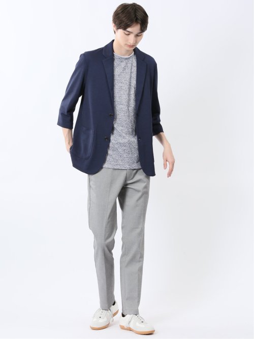 ノータベネ/NOTABENE メランジ鹿の子 2ボタン ジャケット