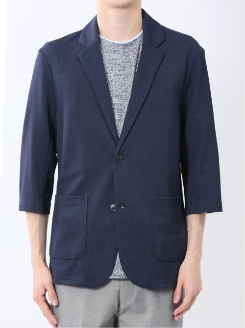 ノータベネ/NOTABENE メランジ鹿の子 2ボタン ジャケット