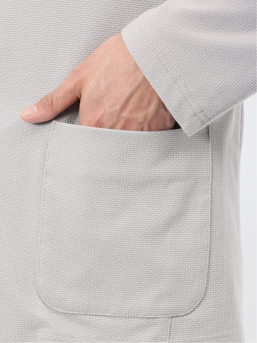 ストレッチ カットジャガード 2ボタン ジャケット