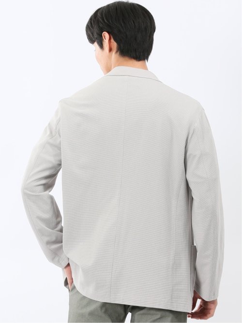 ストレッチ カットジャガード 2ボタン ジャケット