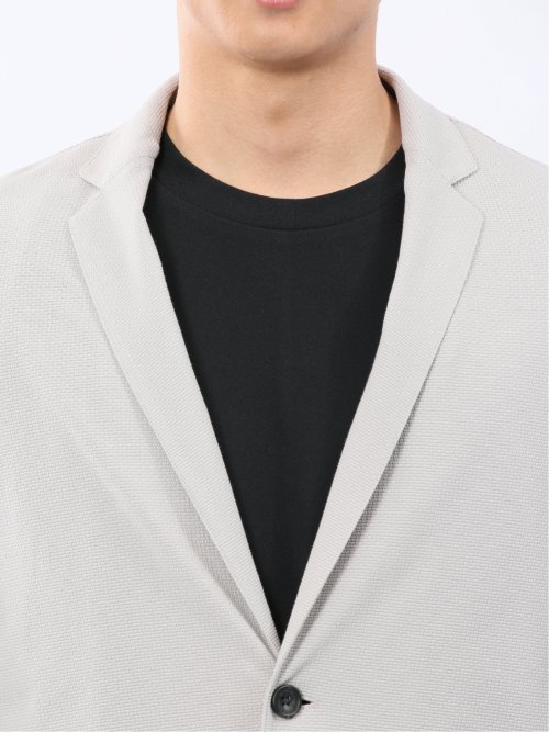 ストレッチ カットジャガード 2ボタン ジャケット