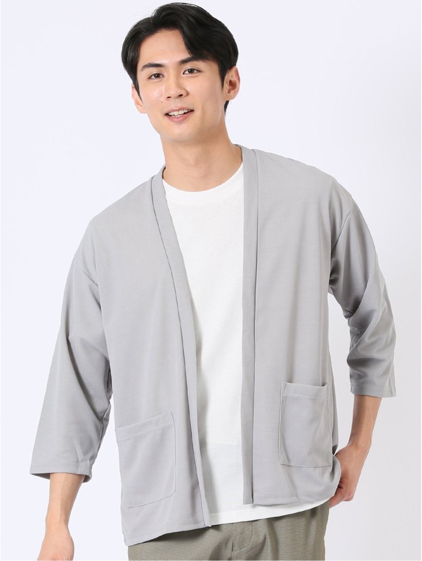 カウラ/Kaule 半端袖 カーディガン & 半袖 Tシャツ アンサンブル(M 03 