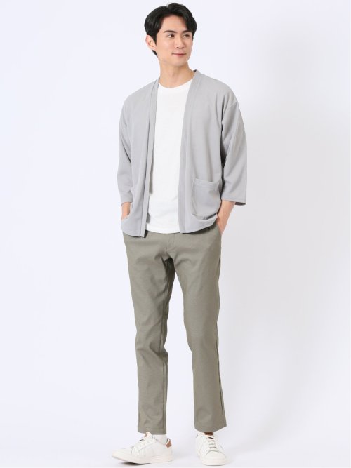 カウラ/Kaule 半端袖 カーディガン & 半袖 Tシャツ アンサンブル