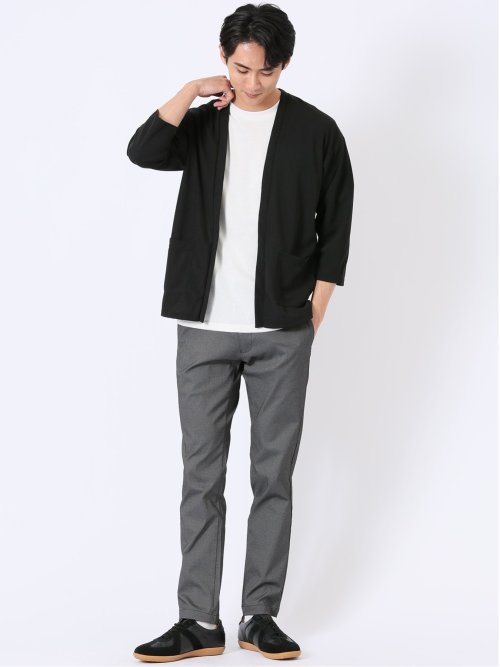 カウラ/Kaule 半端袖 カーディガン & 半袖 Tシャツ アンサンブル