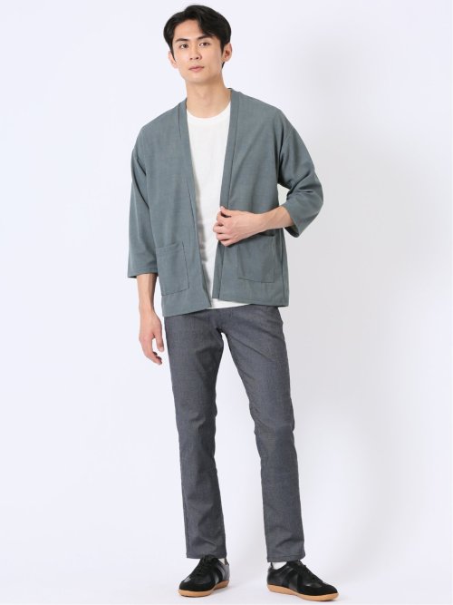 カウラ/Kaule 半端袖 カーディガン & 半袖 Tシャツ アンサンブル