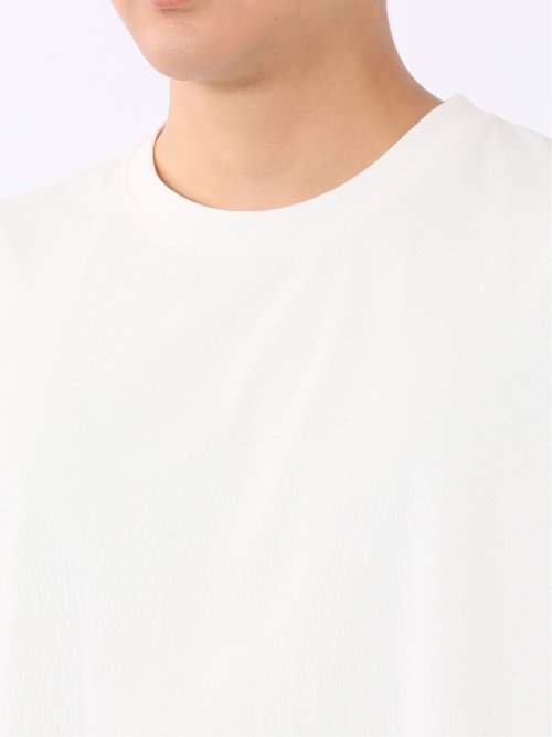 KAITEKI+ ストレッチ 涼感 UV イージーケア ソロナ 無地 クルーネック 半袖 Tシャツ メンズ