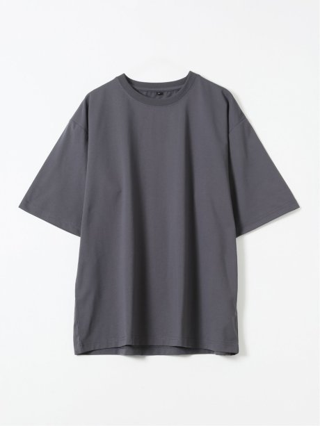 KAITEKI+ ストレッチ 涼感 UV イージーケア ソロナ 無地 クルーネック 半袖 Tシャツ メンズ