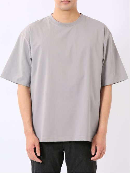 KAITEKI+ ストレッチ 涼感 UV イージーケア ソロナ 無地 クルーネック 半袖 Tシャツ メンズ