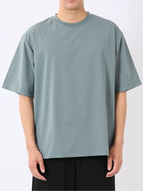 KAITEKI+ ストレッチ 涼感 UV イージーケア ソロナ 無地 クルーネック 半袖 Tシャツ メンズ