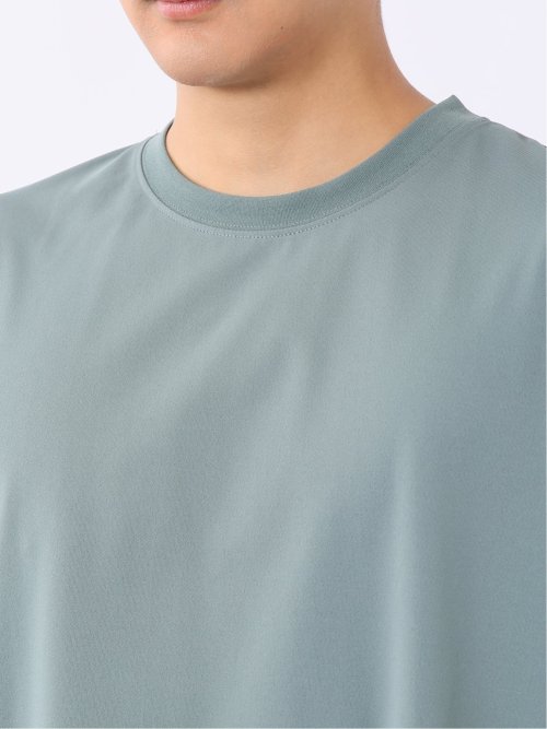 KAITEKI+ ストレッチ 涼感 UV イージーケア ソロナ 無地 クルーネック 半袖 Tシャツ メンズ