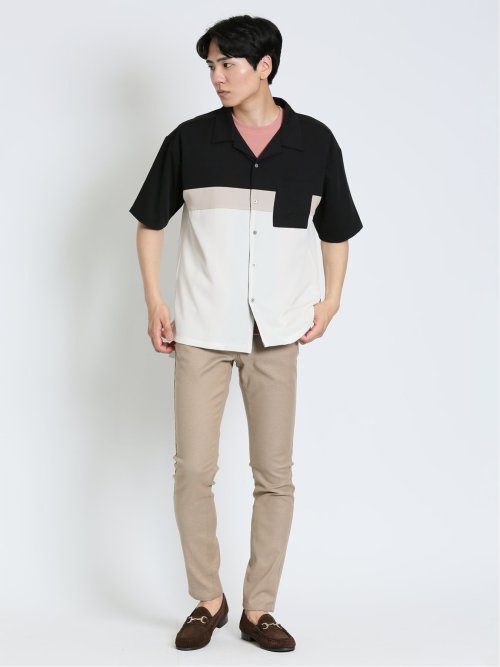 KAITEKI カットジョーゼット クルーネック半袖Ｔシャツ