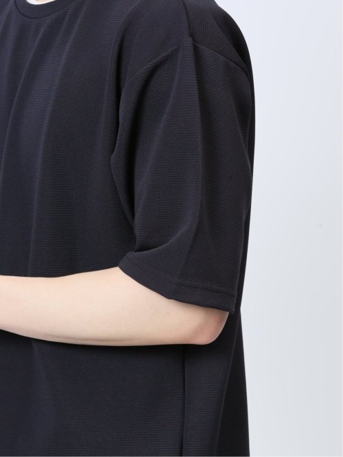 リップル レイヤード風 クルーネック半袖Tシャツ