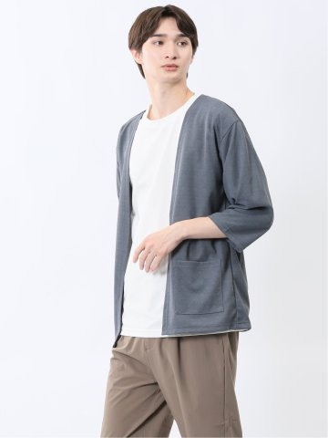 カウラ/Kaule 7分袖カーディガン&半袖Tシャツ アンサンブル