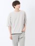 ノータベネ/NOTABENE ワッフル クルーネック半袖Tシャツ