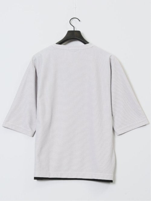 ノータベネ/NOTABENE ワッフル クルーネック半袖Tシャツ