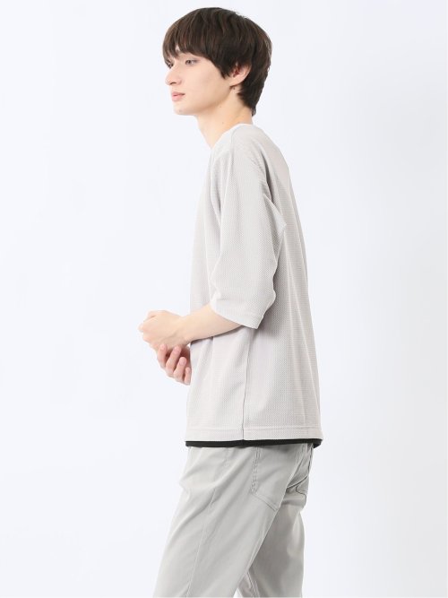 ノータベネ/NOTABENE ワッフル クルーネック半袖Tシャツ