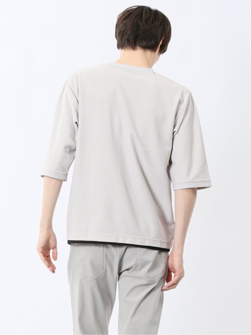 ノータベネ/NOTABENE ワッフル クルーネック半袖Tシャツ