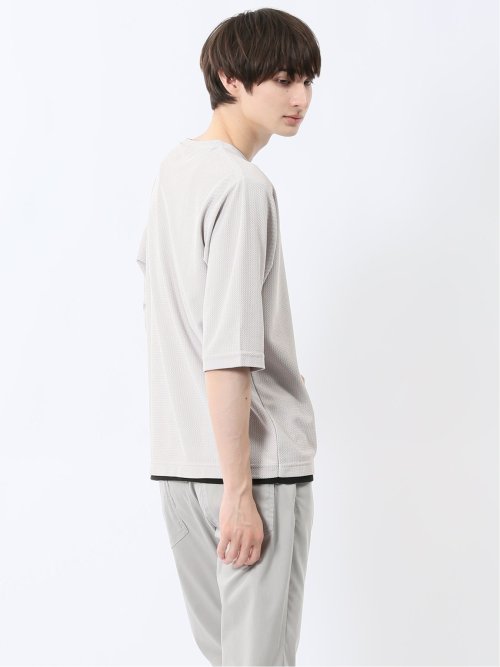 ノータベネ/NOTABENE ワッフル クルーネック半袖Tシャツ