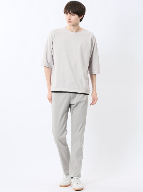 ノータベネ/NOTABENE ワッフル クルーネック半袖Tシャツ