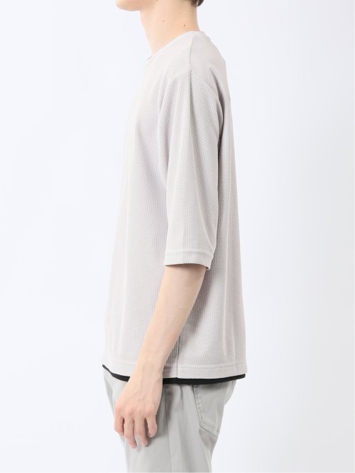 ノータベネ/NOTABENE ワッフル クルーネック半袖Tシャツ