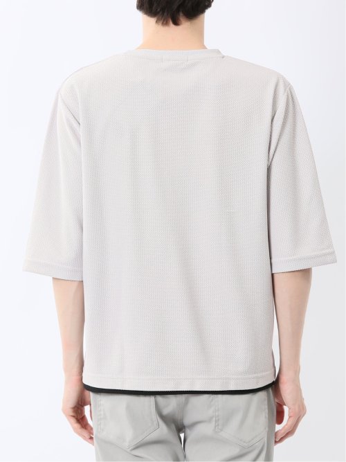 ノータベネ/NOTABENE ワッフル クルーネック半袖Tシャツ