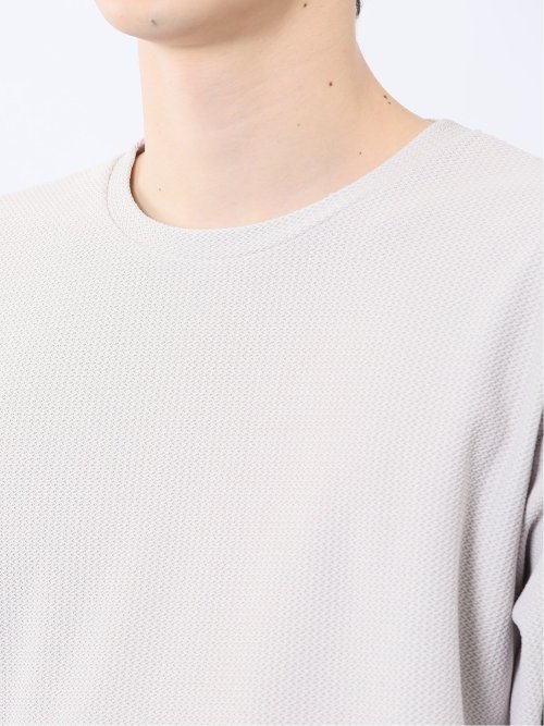 ノータベネ/NOTABENE ワッフル クルーネック半袖Tシャツ