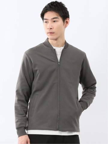 KAITEKI+ ストレッチ ミニ裏毛 リブブルゾン