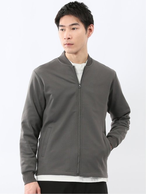 KAITEKI+ ストレッチ ミニ裏毛 リブブルゾン