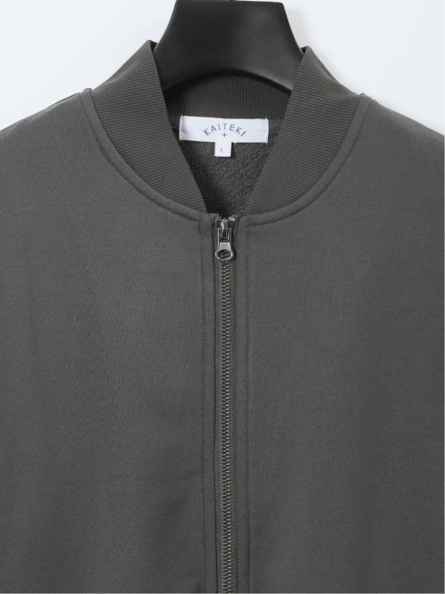 KAITEKI+ ストレッチ ミニ裏毛 リブブルゾン