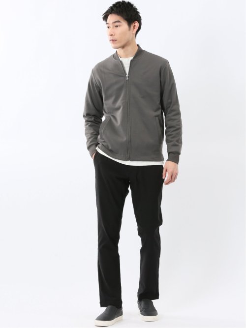 KAITEKI+ ストレッチ ミニ裏毛 リブブルゾン