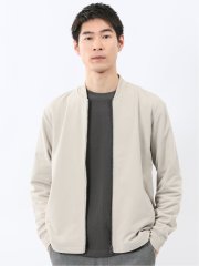 KAITEKI+ ストレッチ ミニ裏毛 リブブルゾン