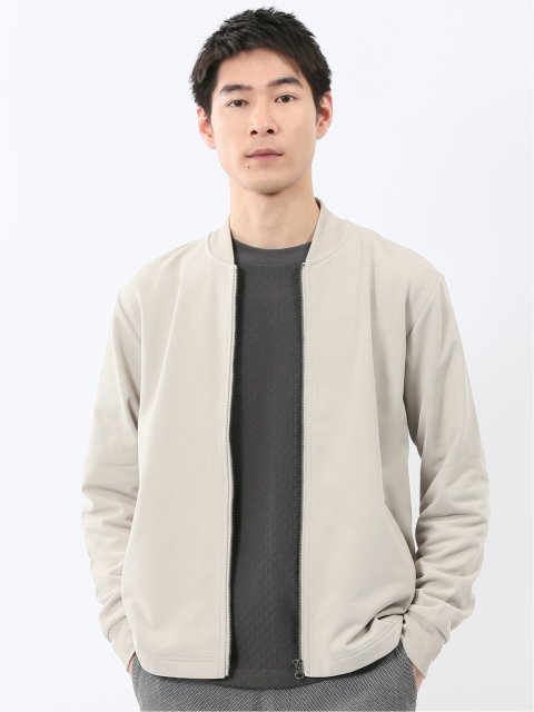 KAITEKI+ ストレッチ ミニ裏毛 リブブルゾン