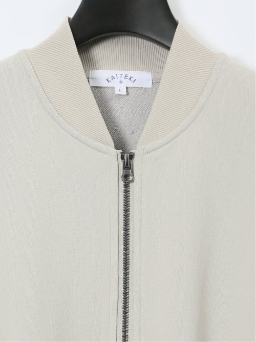 KAITEKI+ ストレッチ ミニ裏毛 リブブルゾン