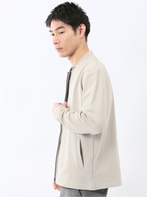 KAITEKI+ ストレッチ ミニ裏毛 リブブルゾン