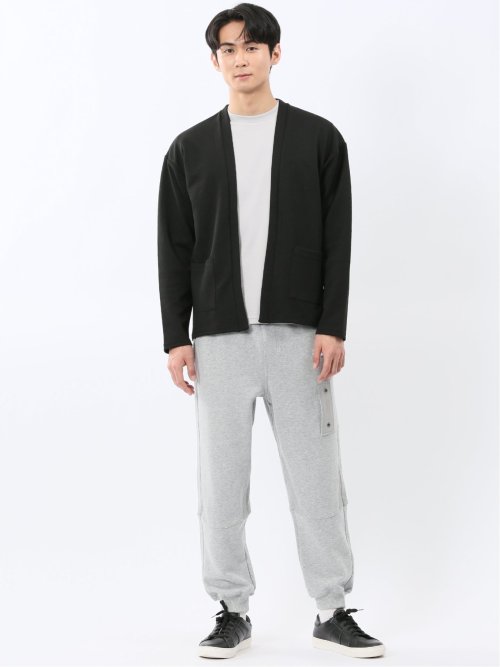 カウラ/Kaule ふくれジャガード ノーカラーカーディガン