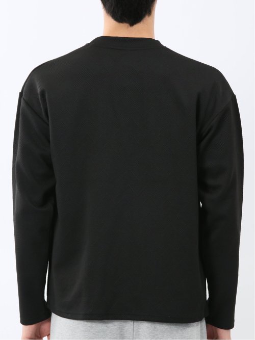 カウラ/Kaule ふくれジャガード ノーカラーカーディガン