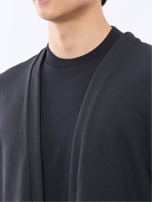 カウラ/Kaule ふくれジャガード ノーカラーカーディガン