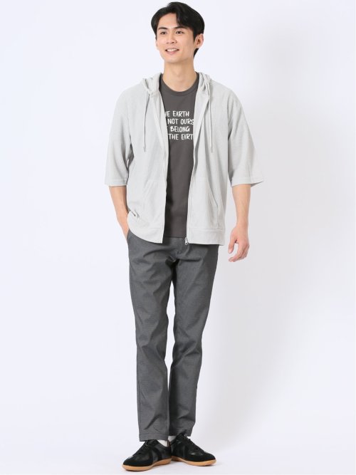 カウラ/Kaule ハニカム メッシュ 半端袖 パーカー